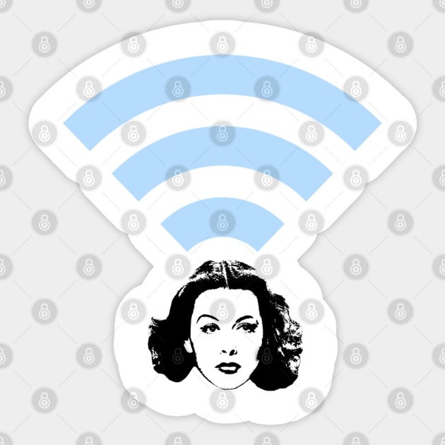 Godmother of Wi-Fi Sticker by Philip_de_Goya